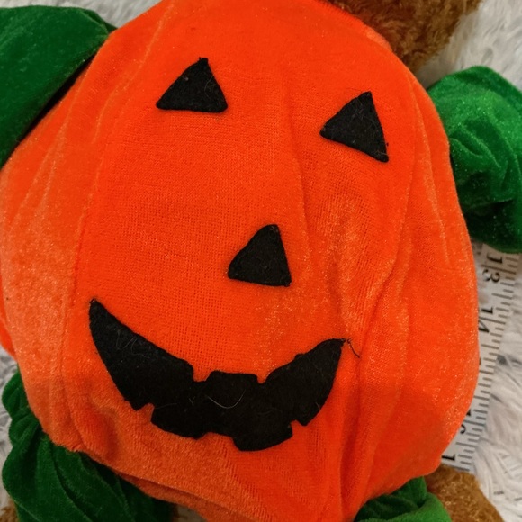 Cuddle Toys Halloween Teddy Bear Pumpkin Costume Plush 12” - Picture 6 of 6
